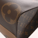 LOUIS VUITTON ルイヴィトン モノグラムリバース オンザゴー MM  ブラウン M45321 レディース モノグラムキャンバス ハンドバッグ Aランク 中古 銀蔵