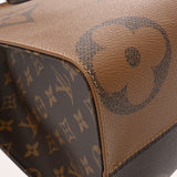 LOUIS VUITTON ルイヴィトン モノグラムリバース オンザゴー MM  ブラウン M45321 レディース モノグラムキャンバス ハンドバッグ Aランク 中古 銀蔵