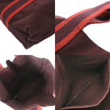 HERMES エルメス フールトゥ カバス ボルドー ユニセックス キャンバス トートバッグ Bランク 中古 銀蔵