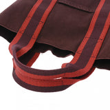 HERMES エルメス フールトゥ カバス ボルドー ユニセックス キャンバス トートバッグ Bランク 中古 銀蔵