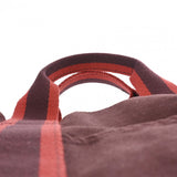 HERMES エルメス フールトゥ カバス ボルドー ユニセックス キャンバス トートバッグ Bランク 中古 銀蔵