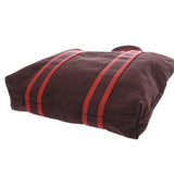 HERMES エルメス フールトゥ カバス ボルドー ユニセックス キャンバス トートバッグ Bランク 中古 銀蔵