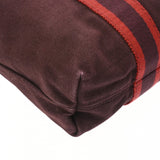 HERMES エルメス フールトゥ カバス ボルドー ユニセックス キャンバス トートバッグ Bランク 中古 銀蔵