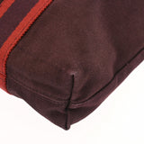 HERMES エルメス フールトゥ カバス ボルドー ユニセックス キャンバス トートバッグ Bランク 中古 銀蔵