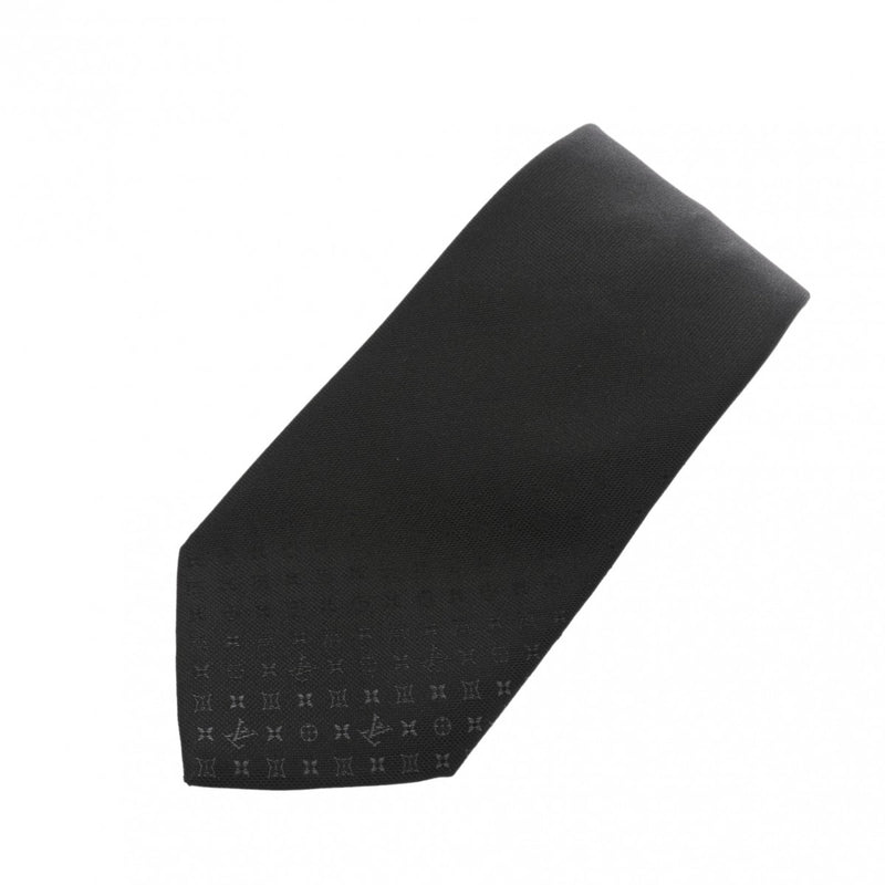 LOUIS VUITTON ルイヴィトン モノグラム グラディエント 7CM グリ M78764 メンズ シルク100％ ネクタイ 新同 中古 銀蔵