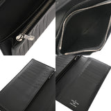 LOUIS VUITTON ルイヴィトン モノグラムエクリプス ポルトフォイユブラザ 黒/グレー M61697 メンズ レザー 長財布 ABランク 中古 銀蔵