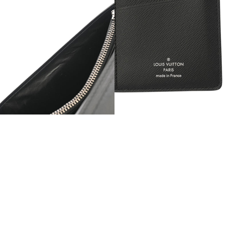 LOUIS VUITTON ルイヴィトン モノグラムエクリプス ポルトフォイユブラザ 黒/グレー M61697 メンズ レザー 長財布 ABランク 中古 銀蔵