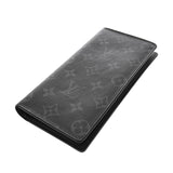 LOUIS VUITTON ルイヴィトン モノグラムエクリプス ポルトフォイユブラザ 黒/グレー M61697 メンズ レザー 長財布 ABランク 中古 銀蔵