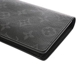 LOUIS VUITTON ルイヴィトン モノグラムエクリプス ポルトフォイユブラザ 黒/グレー M61697 メンズ レザー 長財布 ABランク 中古 銀蔵