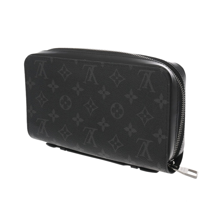 LOUIS VUITTON ルイヴィトン モノグラムエクリプス ジッピー XL トラベルケース 黒/グレー M61698 メンズ モノグラムキャンバス 長財布 ABランク 中古 銀蔵
