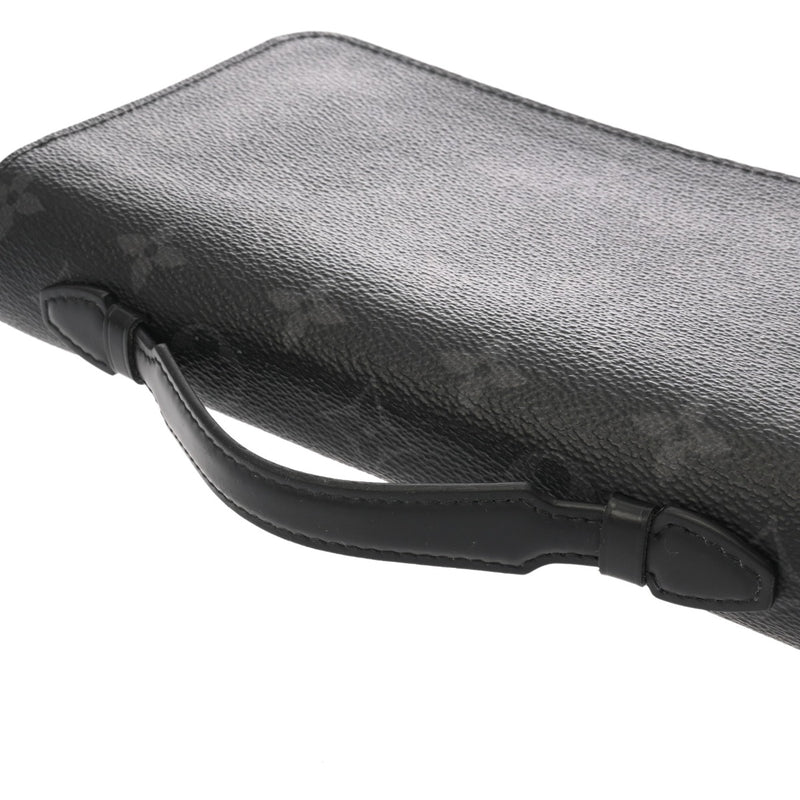 LOUIS VUITTON ルイヴィトン モノグラムエクリプス ジッピー XL トラベルケース 黒/グレー M61698 メンズ モノグラムキャンバス 長財布 ABランク 中古 銀蔵