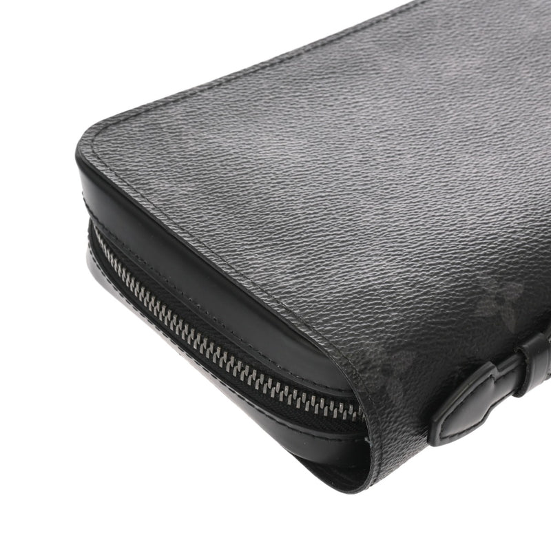 LOUIS VUITTON ルイヴィトン モノグラムエクリプス ジッピー XL トラベルケース 黒/グレー M61698 メンズ モノグラムキャンバス 長財布 ABランク 中古 銀蔵