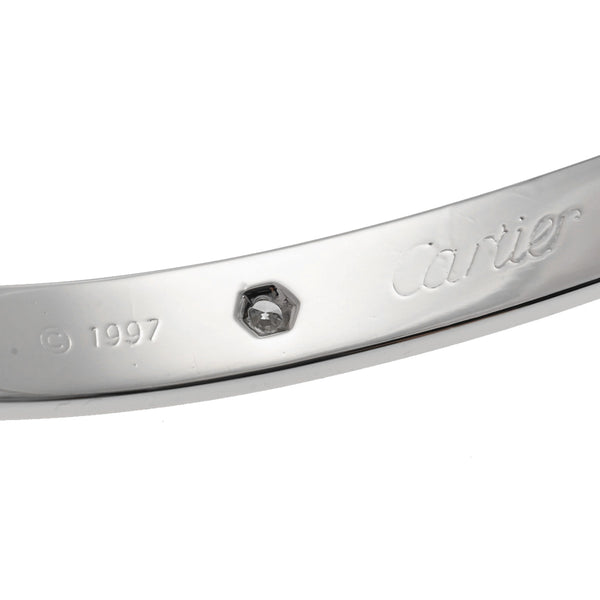 CARTIER カルティエ ラブブレス オールダイヤ #23 ユニセックス K18ホワイトゴールド ブレスレット Aランク 中古 銀蔵