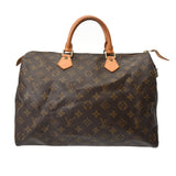 LOUIS VUITTON ルイヴィトン モノグラム スピーディ 35 ブラウン M41524 レディース モノグラムキャンバス ハンドバッグ Bランク 中古 銀蔵