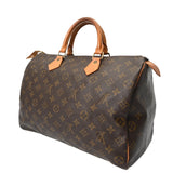 LOUIS VUITTON ルイヴィトン モノグラム スピーディ 35 ブラウン M41524 レディース モノグラムキャンバス ハンドバッグ Bランク 中古 銀蔵