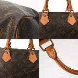 LOUIS VUITTON ルイヴィトン モノグラム スピーディ 35 ブラウン M41524 レディース モノグラムキャンバス ハンドバッグ Bランク 中古 銀蔵