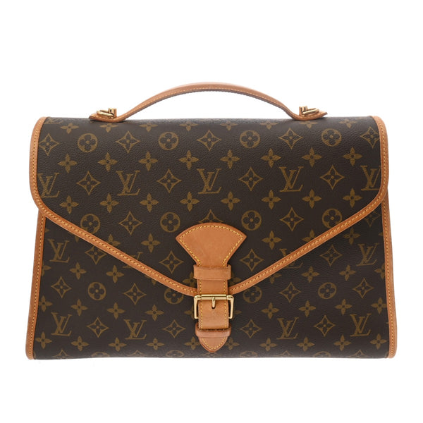 LOUIS VUITTON ルイヴィトン モノグラム ビバリー 2WAY ブラウン M51121 ユニセックス モノグラムキャンバス ビジネスバッグ Bランク 中古 銀蔵