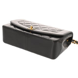 CHANEL シャネル マトラッセ ダイアナ 25cm チェーンショルダー ブラック A01165 レディース ラムスキン ショルダーバッグ Bランク 中古 銀蔵
