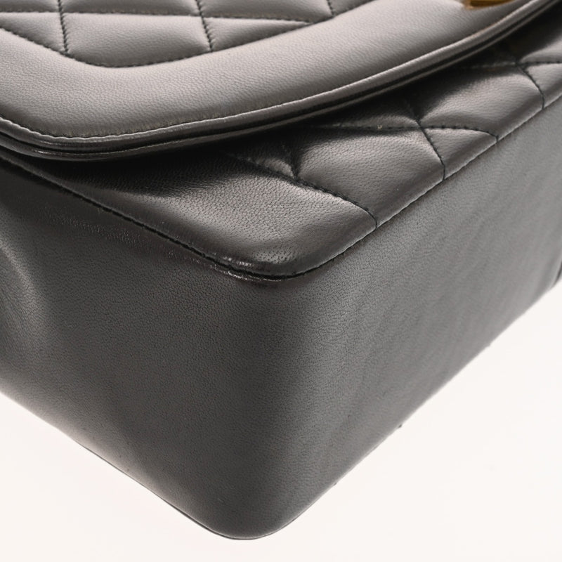 CHANEL シャネル マトラッセ ダイアナ 25cm チェーンショルダー ブラック A01165 レディース ラムスキン ショルダーバッグ Bランク 中古 銀蔵