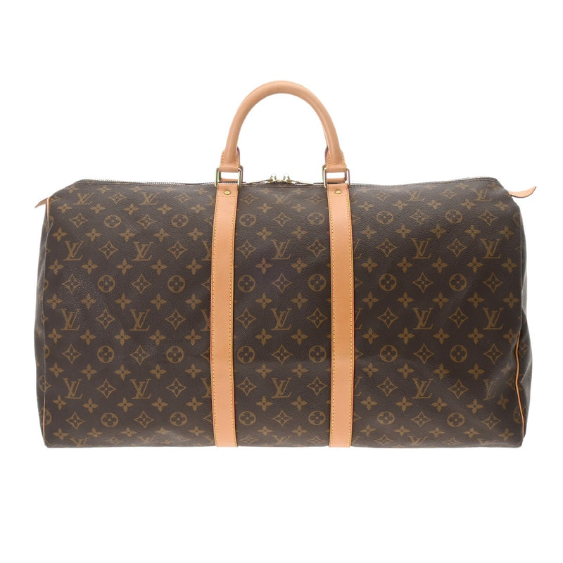 LOUIS VUITTON ルイヴィトン モノグラム キーポル 55 ブラウン M41424 ユニセックス モノグラムキャンバス ボストンバッグ ABランク 中古 銀蔵