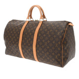 LOUIS VUITTON ルイヴィトン モノグラム キーポル 55 ブラウン M41424 ユニセックス モノグラムキャンバス ボストンバッグ ABランク 中古 銀蔵