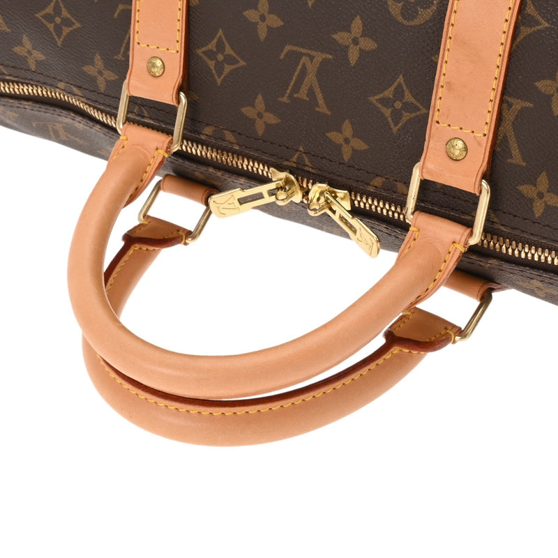 LOUIS VUITTON ルイヴィトン モノグラム キーポル 55 ブラウン M41424 ユニセックス モノグラムキャンバス ボストンバッグ ABランク 中古 銀蔵