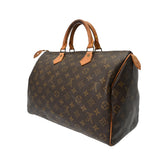 LOUIS VUITTON ルイヴィトン モノグラム スピーディ 35 ブラウン M41524 レディース モノグラムキャンバス ハンドバッグ Bランク 中古 銀蔵
