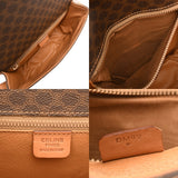 CELINE セリーヌ マカダム ショルダーバッグ ブラウン レディース PVC レザー ショルダーバッグ ABランク 中古 銀蔵