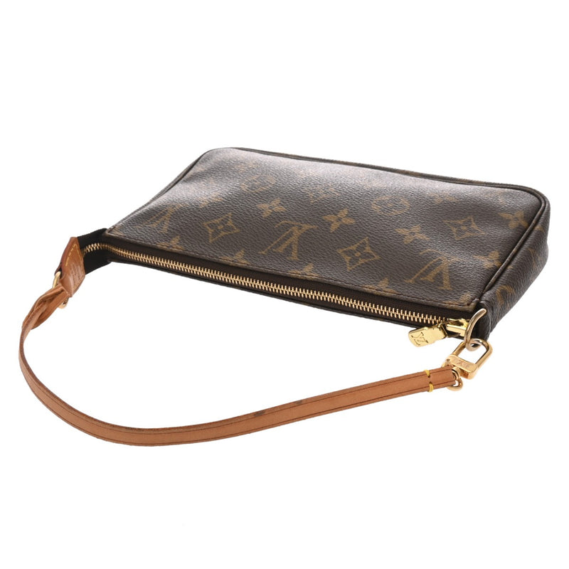 LOUIS VUITTON ルイヴィトン モノグラム ポシェット アクセソワール ブラウン M51980 レディース モノグラムキャンバス アクセサリーポーチ Bランク 中古 銀蔵