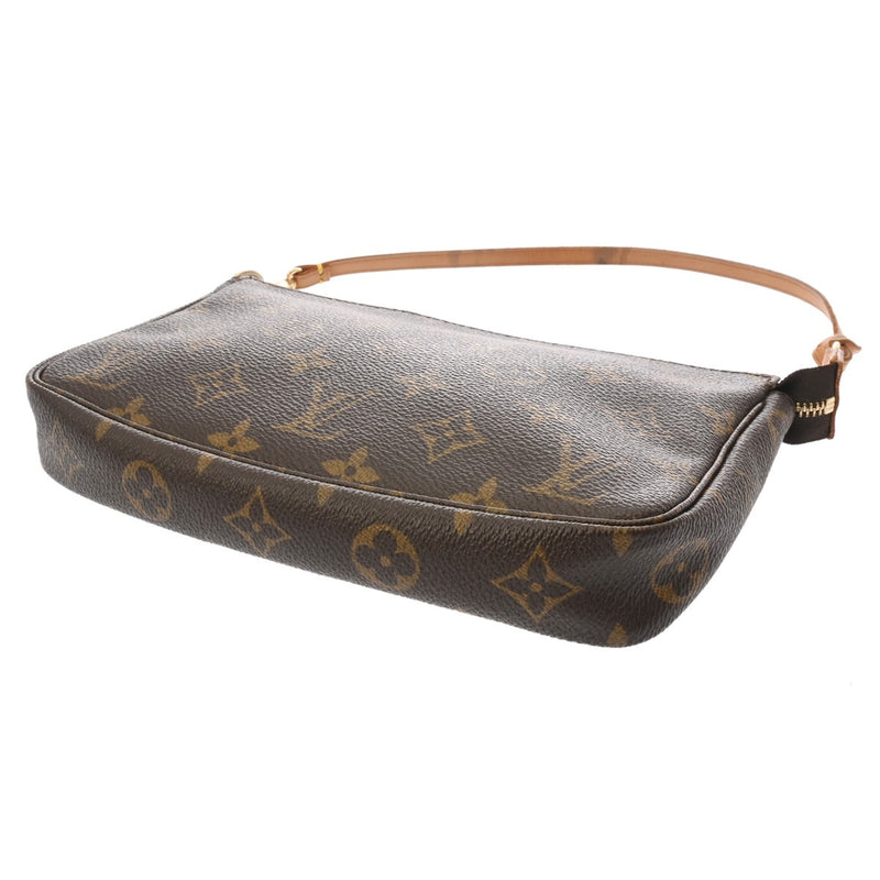 LOUIS VUITTON ルイヴィトン モノグラム ポシェット アクセソワール ブラウン M51980 レディース モノグラムキャンバス アクセサリーポーチ Bランク 中古 銀蔵