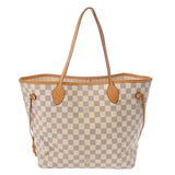 LOUIS VUITTON ルイヴィトン ダミエアズール ネヴァーフル MM 旧型 USA製 ホワイト N51107 レディース ダミエキャンバス ハンドバッグ Bランク 中古 銀蔵