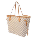 LOUIS VUITTON ルイヴィトン ダミエアズール ネヴァーフル MM 旧型 USA製 ホワイト N51107 レディース ダミエキャンバス ハンドバッグ Bランク 中古 銀蔵