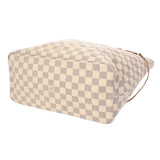 LOUIS VUITTON ルイヴィトン ダミエアズール ネヴァーフル MM 旧型 USA製 ホワイト N51107 レディース ダミエキャンバス ハンドバッグ Bランク 中古 銀蔵