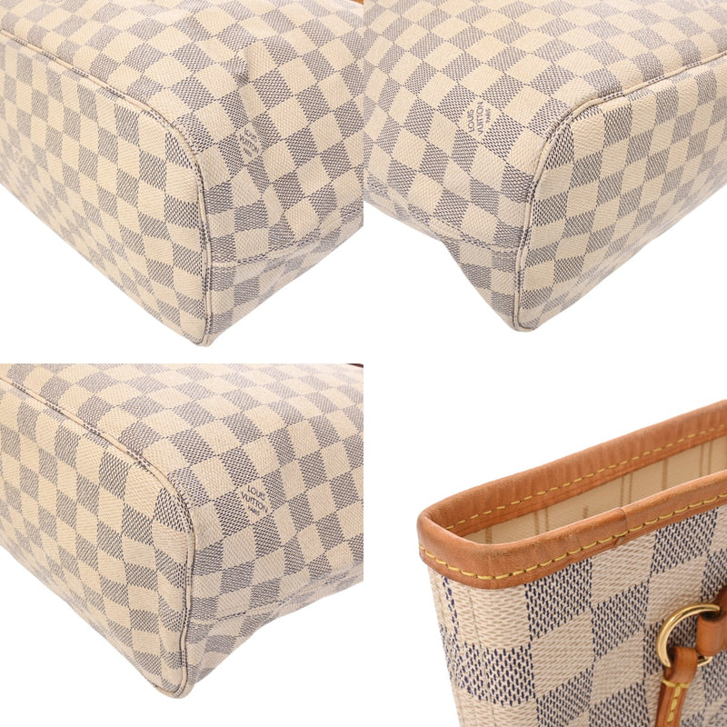 LOUIS VUITTON ルイヴィトン ダミエアズール ネヴァーフル MM 旧型 USA製 ホワイト N51107 レディース ダミエキャンバス ハンドバッグ Bランク 中古 銀蔵