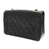 CHANEL シャネル マトラッセ ダイアナ 25cm チェーンショルダー ブラック A01165 レディース ラムスキン ショルダーバッグ Bランク 中古 銀蔵