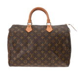 LOUIS VUITTON ルイヴィトン モノグラム スピーディ 35 ブラウン M41524 レディース モノグラムキャンバス ハンドバッグ Bランク 中古 銀蔵