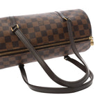 LOUIS VUITTON ルイヴィトン ダミエ パピヨン GM ブラウン N51303 レディース ダミエキャンバス ハンドバッグ Bランク 中古 銀蔵