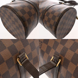 LOUIS VUITTON ルイヴィトン ダミエ パピヨン GM ブラウン N51303 レディース ダミエキャンバス ハンドバッグ Bランク 中古 銀蔵