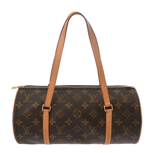 LOUIS VUITTON ルイヴィトン モノグラム パピヨン L ブラウン M51385 レディース モノグラムキャンバス ハンドバッグ Bランク 中古 銀蔵