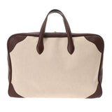 HERMES エルメス ヴィクトリア 50 ボストンバッグ エクリュ/ルージュアッシュ - ユニセックス トリヨンクレマンス トワルアッシュ ハンドバッグ Bランク 中古 銀蔵