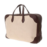 HERMES エルメス ヴィクトリア 50 ボストンバッグ エクリュ/ルージュアッシュ - ユニセックス トリヨンクレマンス トワルアッシュ ハンドバッグ Bランク 中古 銀蔵