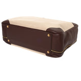 HERMES エルメス ヴィクトリア 50 ボストンバッグ エクリュ/ルージュアッシュ - ユニセックス トリヨンクレマンス トワルアッシュ ハンドバッグ Bランク 中古 銀蔵