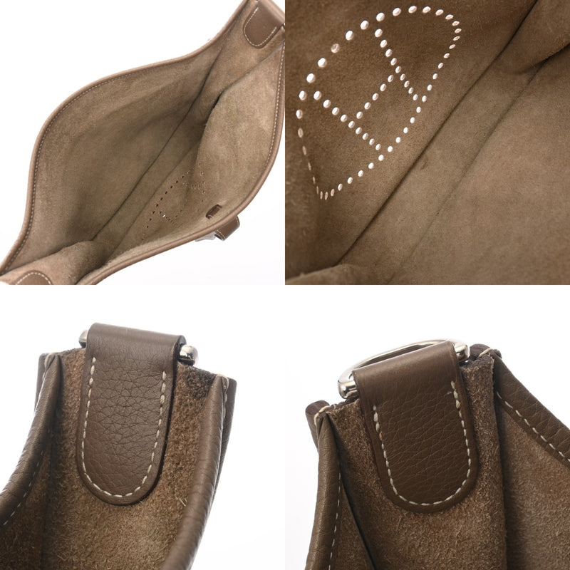 HERMES エルメス エヴリン3 GM エトゥープ T刻印(2015年頃) ユニセックス トリヨンクレマンス ショルダーバッグ ABランク 中古 銀蔵