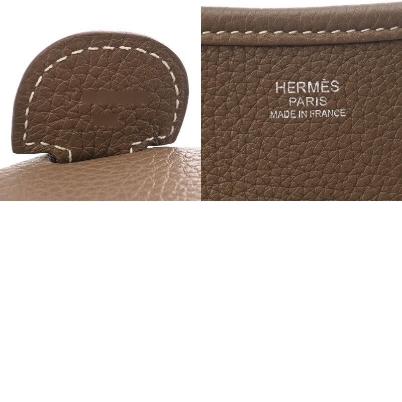 HERMES エルメス エヴリン3 GM エトゥープ T刻印(2015年頃) ユニセックス トリヨンクレマンス ショルダーバッグ ABランク 中古 銀蔵