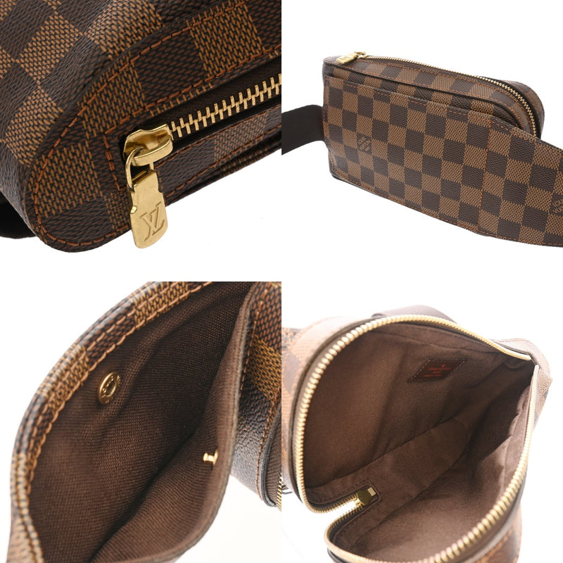 LOUIS VUITTON ルイヴィトン ダミエ ジェロニモス 後期型 ブラウン N51994 ユニセックス ダミエキャンバス ショルダーバッグ Aランク 中古 銀蔵