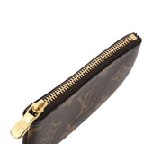 LOUIS VUITTON ルイヴィトン モノグラム ポシェットクレ ブラウン M62650 ユニセックス モノグラムキャンバス コインケース 新同 中古 銀蔵