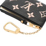 LOUIS VUITTON ルイヴィトン モノグラムアンプラント ポシェットクレ ブラック ベージュ M80885 レディース レザー コインケース Aランク 中古 銀蔵
