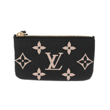 LOUIS VUITTON ルイヴィトン モノグラムアンプラント ポシェットクレ ブラック ベージュ M80885 レディース レザー コインケース Aランク 中古 銀蔵