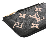 LOUIS VUITTON ルイヴィトン モノグラムアンプラント ポシェットクレ ブラック ベージュ M80885 レディース レザー コインケース Aランク 中古 銀蔵