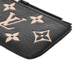 LOUIS VUITTON ルイヴィトン モノグラムアンプラント ポシェットクレ ブラック ベージュ M80885 レディース レザー コインケース Aランク 中古 銀蔵
